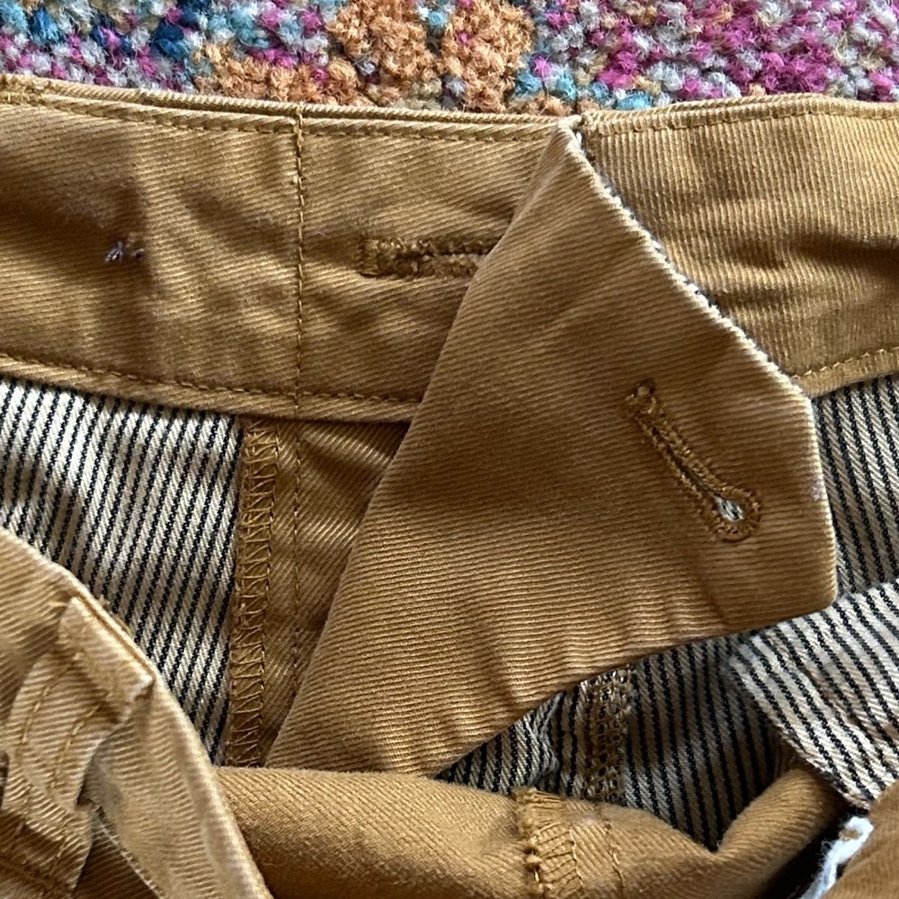 Alex Mill | Women’s Cognac Brown Pleat Front The Boy Pant Ankle Chino Pants Sz 4 - Picture 15 of 16